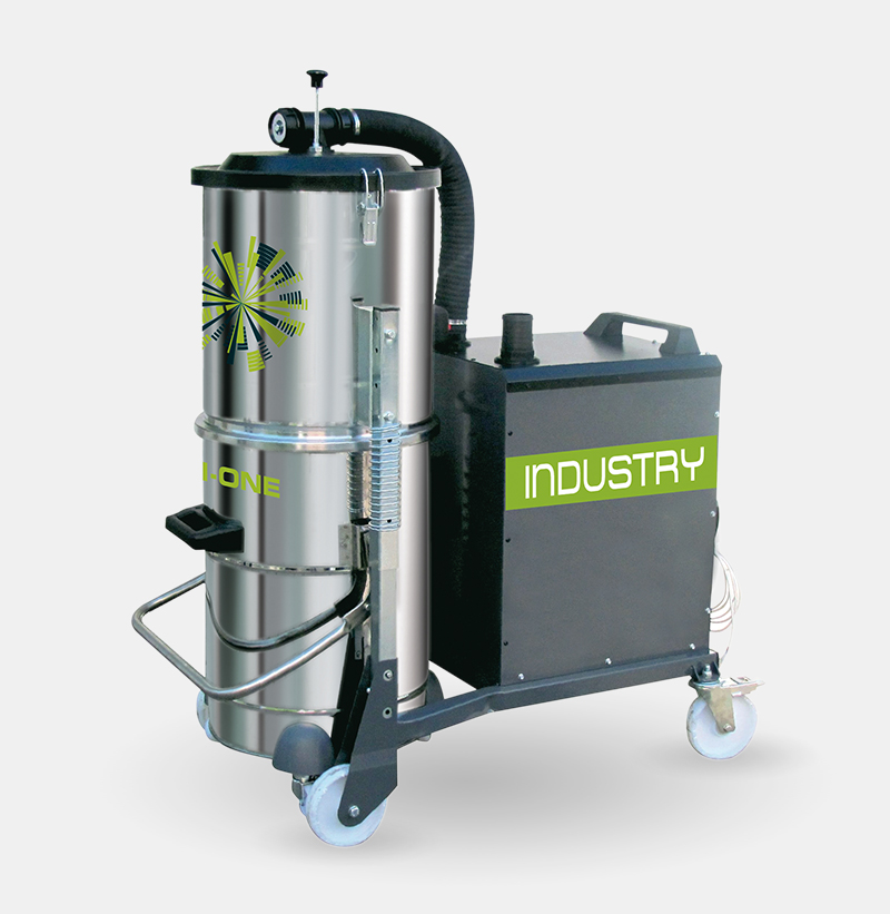 Centrale aspirante Enke CT055E con motore a turbina e inverter per sistemi di aspirazione centralizzata professionali multi-operatore, ideale per b&b e negozi