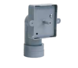 Contropresa aspirazione a pavimento con raccordo curvo modello CPO40PC