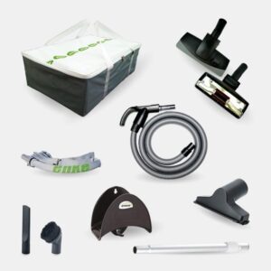 Kit accessori per aspirazione centralizzata completo con tubo elettrificato APK24E