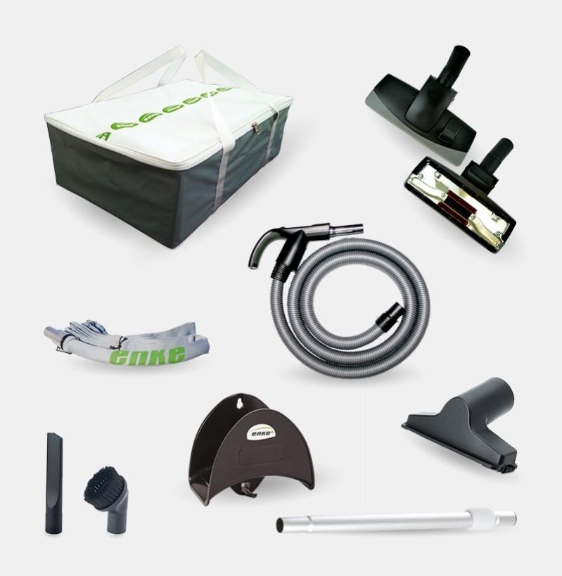 Kit accessori per aspirazione centralizzata completo con tubo elettrificato APK24E