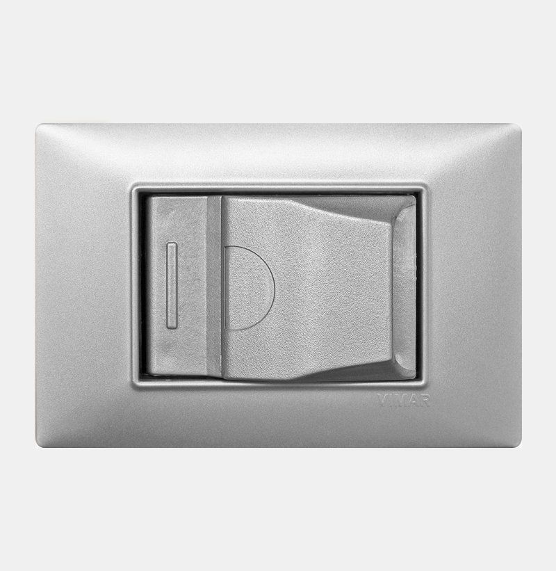 Presa aspirante BTicino Axolute Grigio Chiaro serie Dynamic PA01GC e PA02GC Go Air