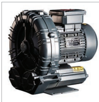Motore a turbina industriale per centrale aspirante Enke CT060E.