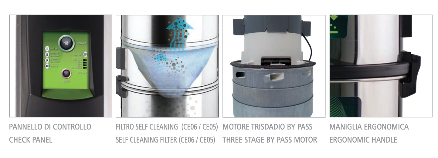 Centrale Aspirante Enke CE05 HTA.I | Il sistema di aspirazione con Filtro Self-Cleaning per case moderne - immagine 2