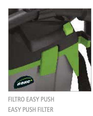 Filtro Easy Push per aspirapolvere portatile a spalla professionale