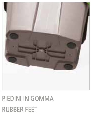 Piedini in gomma antiscivolo per aspirapolvere portatile a spalla professionale