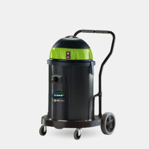 Aspirapolvere e aspiraliquidi professionale Enke APT62 nero e verde con carrello e 2 motori