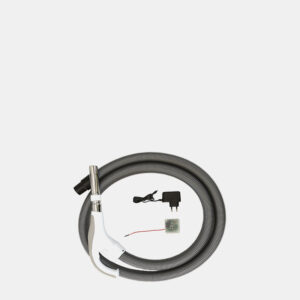 Kit tubo elettrificato wireless RC005 Enke grigio con impugnatura ON/OFF a radiofrequenza per aspirapolvere centralizzato