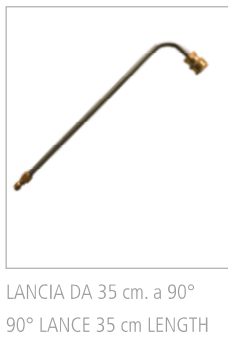 Lancia prolungata da 35 cm con curva a 90 gradi per idropulitrice a batteria Enke ID0303