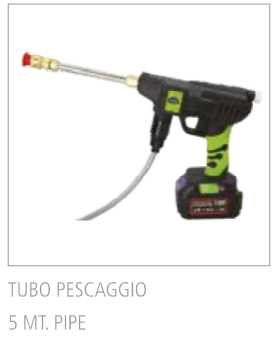 Tubo flessibile di pescaggio lungo 5 metri con filtro per idropulitrice a batteria Enke ID0303
